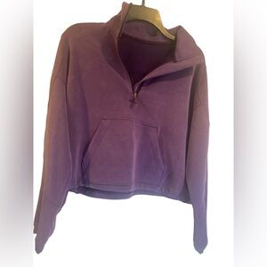 NWT Lululemon brushed softstreme half zip Size 6